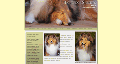 Desktop Screenshot of highledgeshelties.com