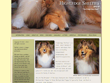 Tablet Screenshot of highledgeshelties.com